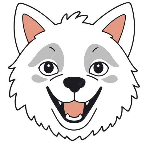 Cute vector illustration of a wolf for children story book | Premium Vector