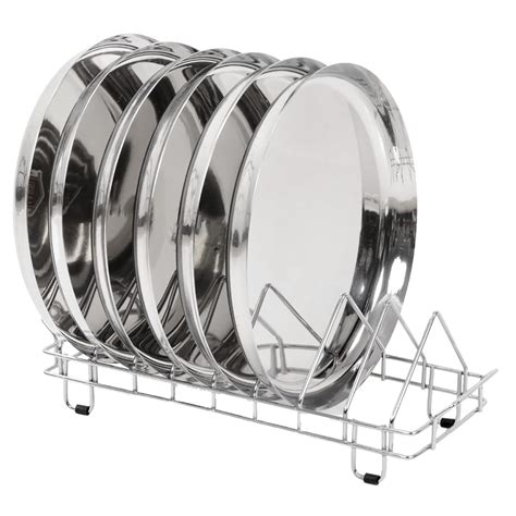 kapicon Stainless Steel Plate Rack, Stand, Dish Rack, Lid Holder ...