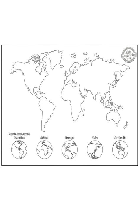 Image result for Basic World Map Coloring Pages