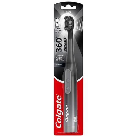 Colgate 360 Charcoal Sonic Powered Battery Toothbrush | Walgreens