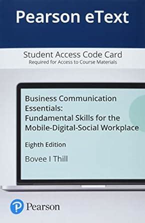 Buy Business Communication Essentials Pearson Etext Access Card ...