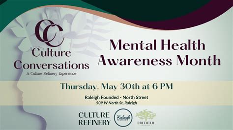 Culture Conversations: Mental Health Awareness Month, 509 W North St ...