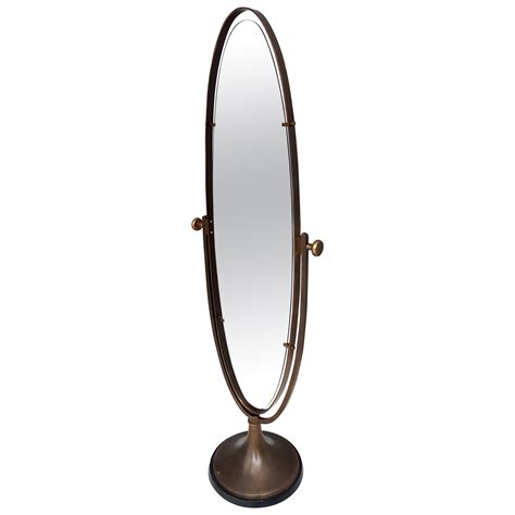 French Oval Cheval Mirror with Brass Stand at 1stDibs | brass cheval ...