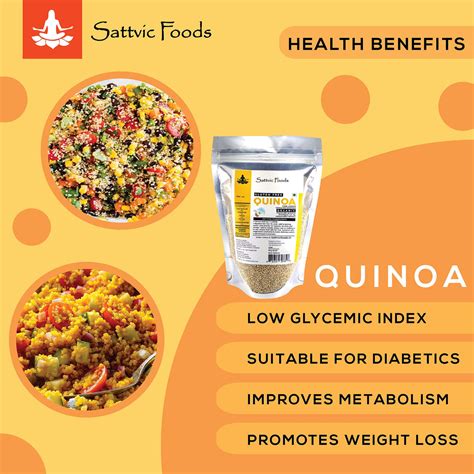 Organic Quinoa | Gluten-free | Low Glycemic Index – Sattvic Foods