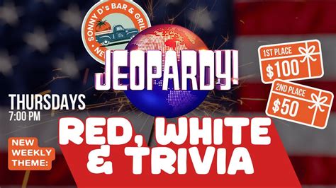 Jeopardy! Thursdays | THEME: Red, White, & Trivia: The Ultimate 4th of ...