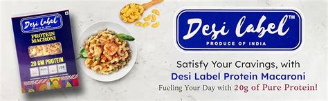 Desi Label Protein Macaroni Pasta - 350gm (Pack Of 1) : Amazon.in ...