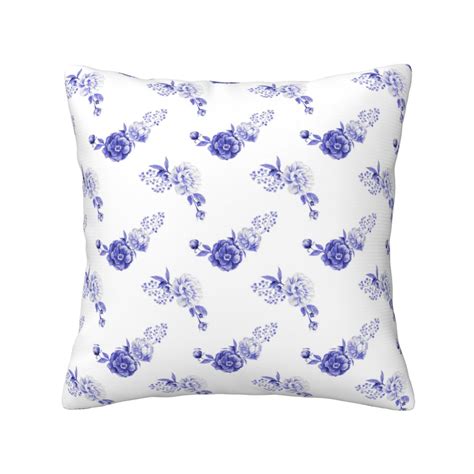Home Throw Pillow Covers Two Sides Printed watercolor flower wallpaper ...