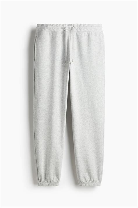 Men’s Grey marl Relaxed Fit Sweatpants | H&M IN