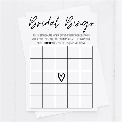 Bridal shower bingo free printable – Artofit