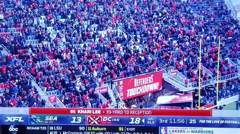 The DC defenders score a touchdown on a trick play!! - YouTube