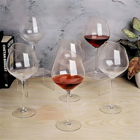 Buy Slant Face Wine Glasses Online (Set of 2, 350 ml) | BarHouse