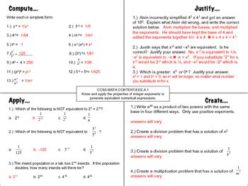 Image result for Integer Exponent Example