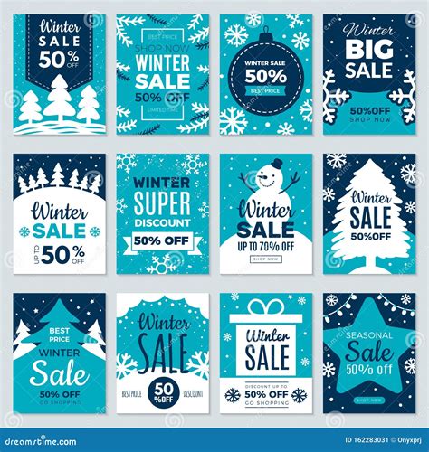 Best 26+ Free Christmas Sale Winter Style Vector Material