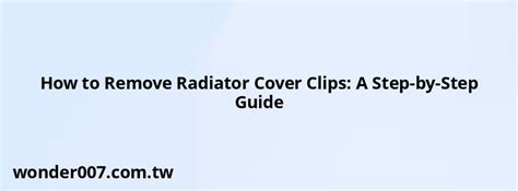 Image result for How to Remove Radiator Covers with Clips