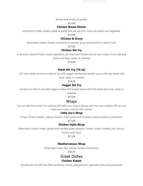 Online Menu of Little Joe's Coney Island Restaurant, Warren, Michigan ...