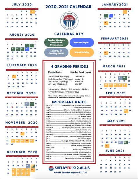 Shelby County School Calendar 2022 2024 - Schoolcalendars.net