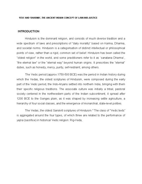 RTA and Dharma - Help yourself - ‘RTA’ AND ‘DHARMA’, THE ANCIENT INDIAN ...