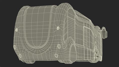 3D Futuristic Electric Bus Concept White Rigged for Maya model | 3D ...