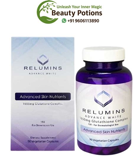 Buy Relumins 1650mg Glutathione Complex | Beauty Potions