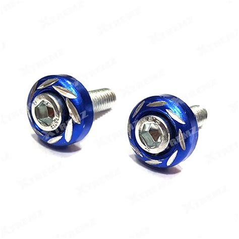 Xtremz No Plate Bolt & Nut - Blue Color