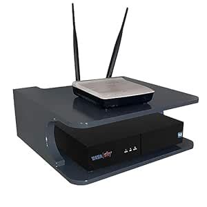 WOODENYA Set top Box Stand | WiFi Router Holder Wooden Wall Shelves ...