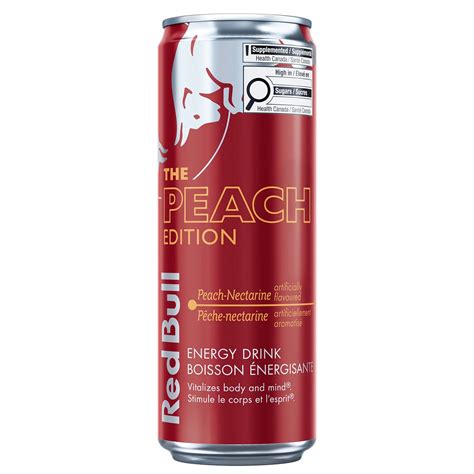 Red Bull Peach Edition (Canada) 🇨🇦 – Peach Nectarine Energy Drink (250 ...