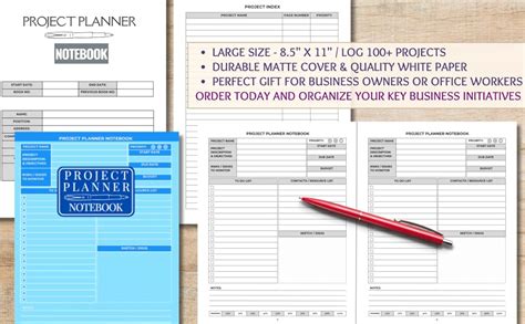 Image result for Best Project Planner Notebook