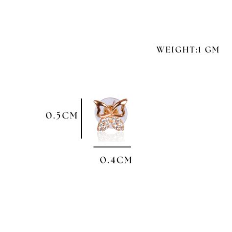 18k Rose Gold Plated Clip On Hoop Earrings, Latest Fancy Stylish Zirco ...