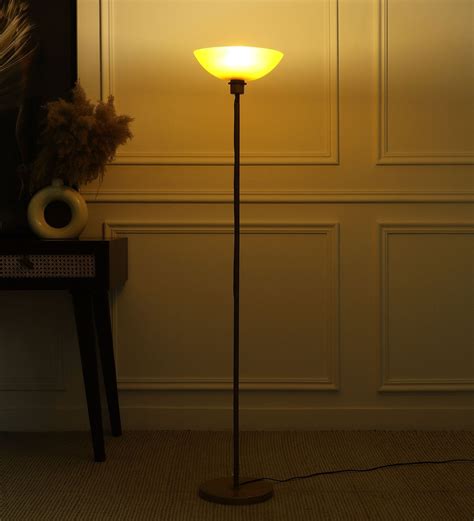Buy Uplight Floor Lamp In Amber Color Polyproplene Washable Shade at 16 ...
