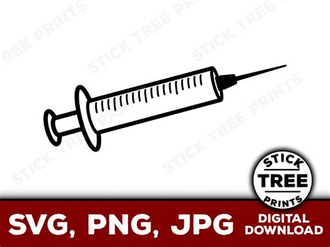 Syringe SVG - Syringe Png, Syringe Clip Art, Vaccine Svg, Vaccine Clip ...