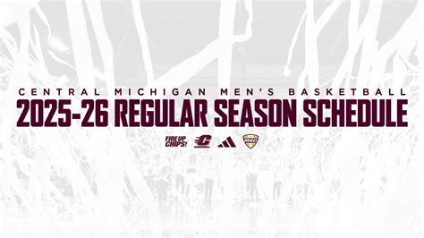 Central Michigan Announces Entire 2025-26 Men's Basketball Schedule ...