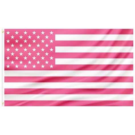 Amazon.com : 3x5 FT Pink American Flag Standard United States Flag, USA ...