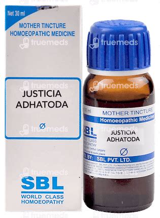 Sbl Justicia Adhatoda Mother Tincture 30 Ml - Uses, Side Effects ...
