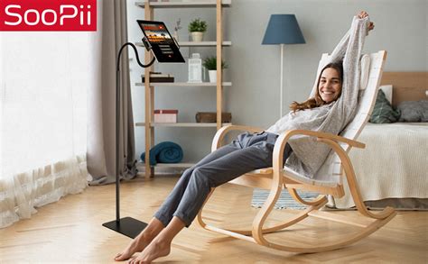 SOOPII Mobile + Tablet Floor Stand [Mobile + Tablet Holder Clip] Tablet ...