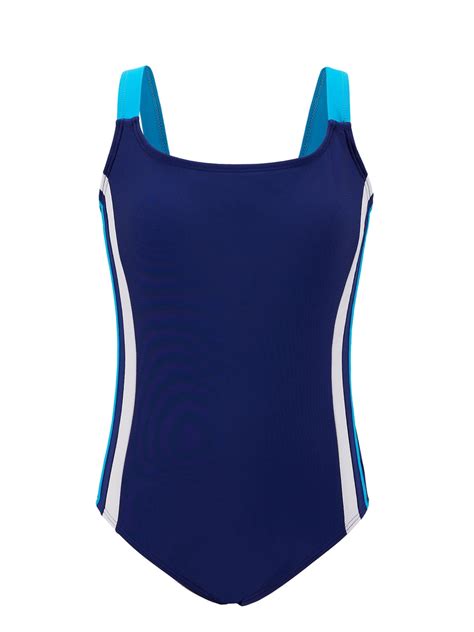 BULLPIANO 7-13 Years Girls Swimsuit Sport Athletic One Piece Swimsuit ...