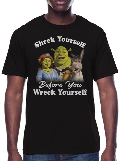 Shrek, Men's & Big Men's Graphic Tee Shirt, Shrek Yourself, Sizes S-3XL ...