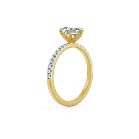 Buy Hexagon Lab Grown Diamond Engagement Ring Online At Emori in 9KT