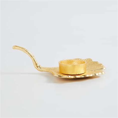 Splendid Modern Luxe Metal T-Light Holder | Gold | Metal