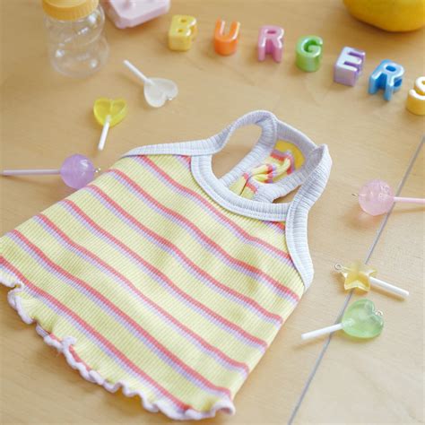 即納【BURGERS】CandyTop Prilltanktop (Yellow) | haneulpet