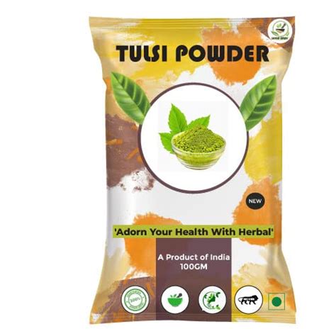 DIVINE HERBS Tulsi Powder For Face Pack And Hair Growth,Hair Fall And ...