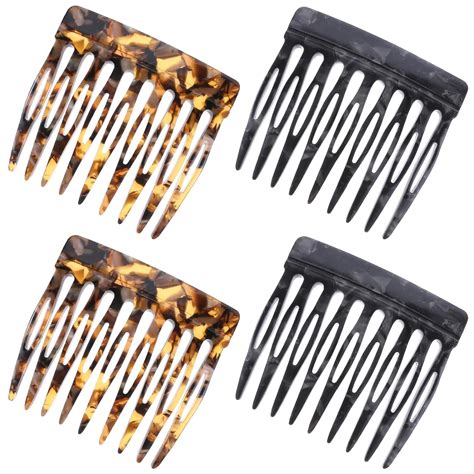 Amazon.com : 4 Pcs French Side Combs for Small French Twist, Decorative ...