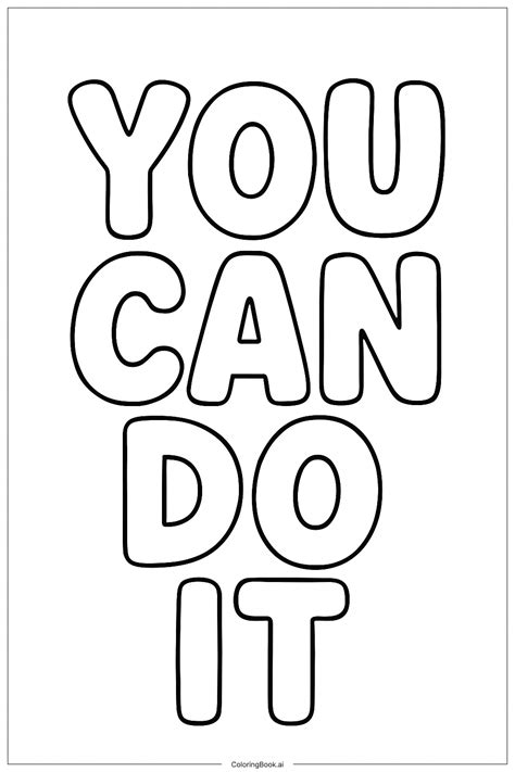 Motivational Quote With A Winding Road Coloring Page (Free PDF&PNG ...