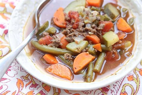 Ground Beef Vegetable Soup Recipe | FishAndMeat