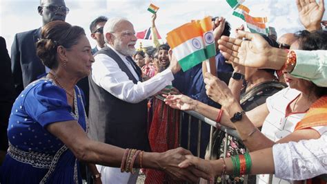 Video: PM Modi's grand welcome in Trinidad and Tobago; Bhojpuri beats ...