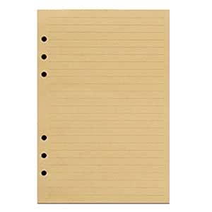 ANCICRAFT Refills Paper Inserts 6 Holes for Loose Leaf Binder Journal ...
