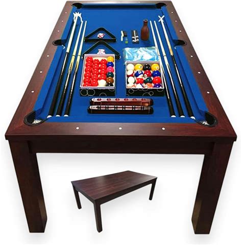 Simbausa SIMBASHOPPING 7 Foot Pool Dining Table Combo Blue India | Ubuy