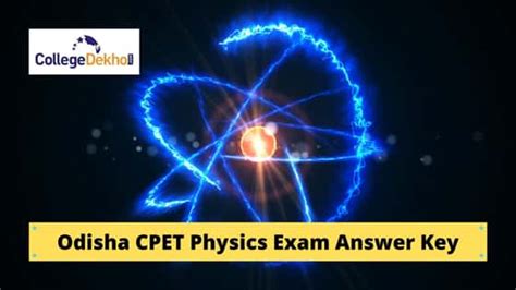 Odisha CPET 2020 Physics Answer Key, Question Paper (Available), Exam ...