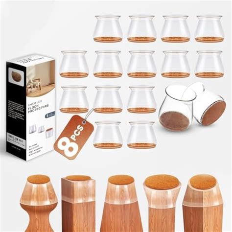 URBANFIX Chair Leg Floor Protector - 80 Pieces, Furniture Felt Pads ...