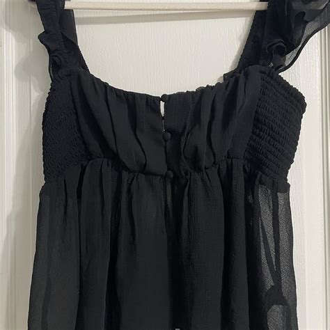 Urban Outfitters Women's Black Vest | Depop