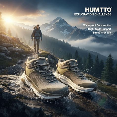 Buy HUMTTO Mid -ankle trekking shoes are designed for extreme terrain ...